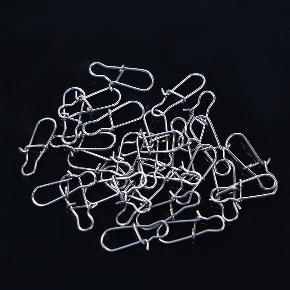 Nice Hooked Pesca Fishing Snaps Clips Swivel Lure Connector Swivel Connector Lock Snap Connector