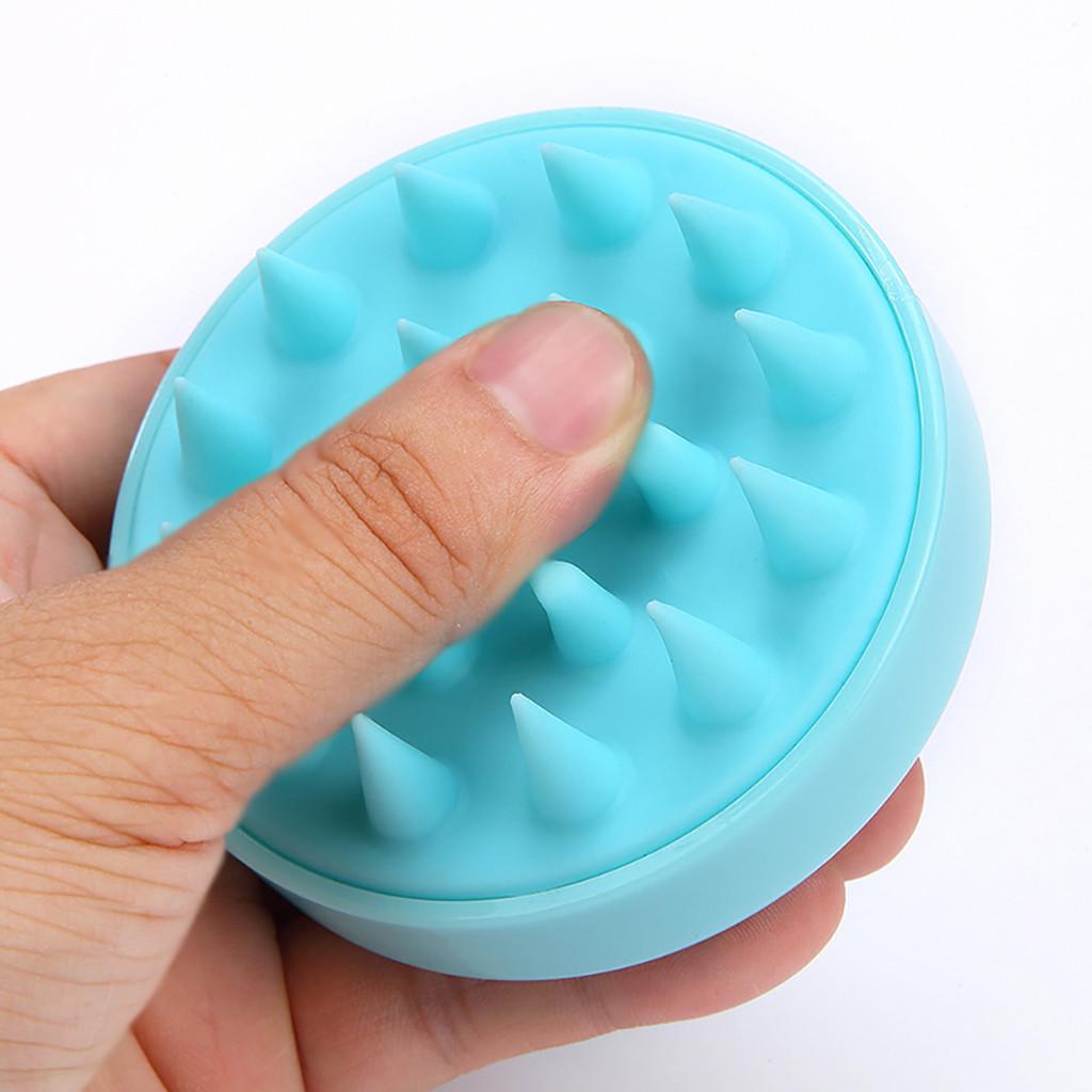 Silicone Shampoo Scalp Shower Body Washing Hair Massage Massager Brush Comb