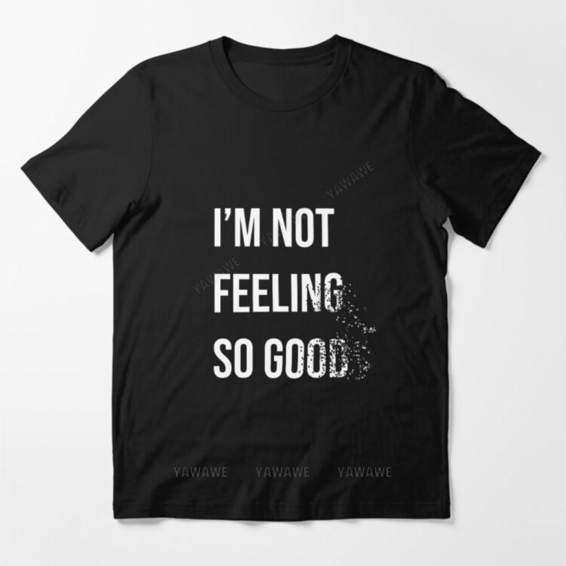 

Мужская брендовая модная футболка Летние футболки Для мужчин Не очень хорошее самочувствие Базовая футболка мужская с круглым вырезом с коротким рукавом повседневные топы S