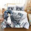 3D Anime Attack On Titan AOT Printed Bed Set Duvet Cover Pillowcase Bedding Set Bed Linen Sheet Quilt Cover Full Queen King Size