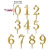 M-Birthday Candlestick Set 0-9numbers Happy Birthday Cake Topper Metal Wedding Cake Topper For Kids Party Dessert Decoration