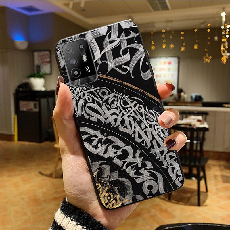 Pokras Lampas Graffiti Art Phone Case for OPPO A54 A74 A94 A53S A9 A5 A15 A16 A91 A96 A76 Reno8 8Pro Reno2 Z
