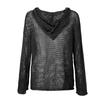 Modisches Damen-Pullover-Sweatshirt mit Reißverschluss und Kapuze, langärmelig, lässiges farbiges Oberteil