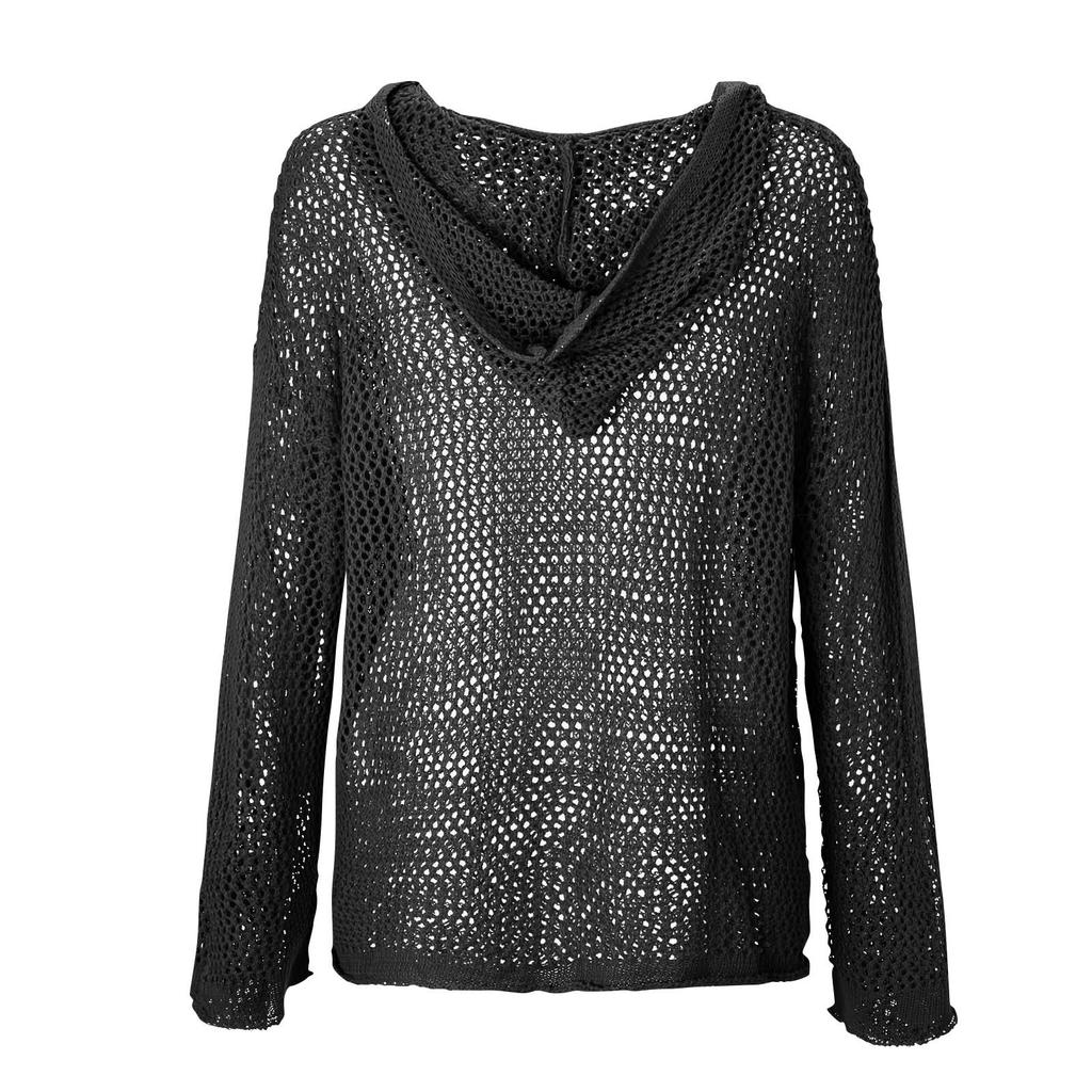 Modisches Damen-Pullover-Sweatshirt mit Reißverschluss und Kapuze, langärmelig, lässiges farbiges Oberteil