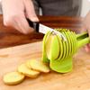 Tomato Cutting Holder Handheld Slicing Aid Holder Round Fruits Vegetables Tongs Kitchen Cutter Aid 