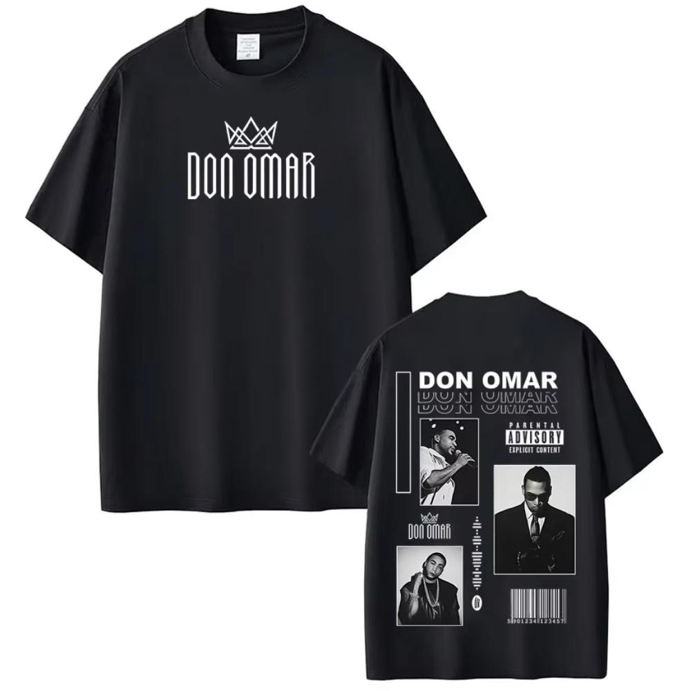 Rapper Don Omar Album Printed T-shirts Men Women Fashion Gothic Punk T-shirts Short-sleeved Loose Casual T-shirts