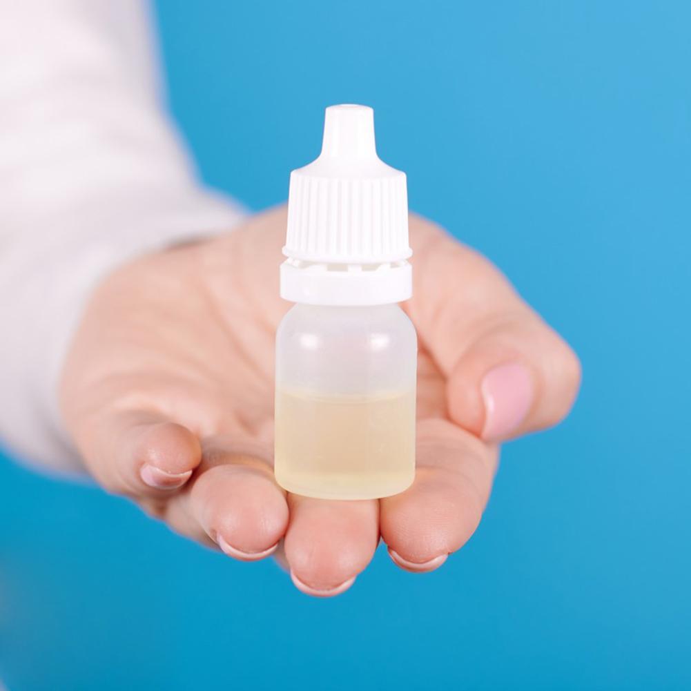 50 Stück Plastik-Tropfflasche mit kindersicherem Verschluss Tragbarer Ausdrückbarer Augen-Subtropfer-Behälter Nachfüllbarer Aufbewahrungs-Flüssigkeitstropfer