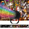 16-Pattern Snowflake & Halloween Holiday Projector Light - Indoor Party and Atmosphere Light