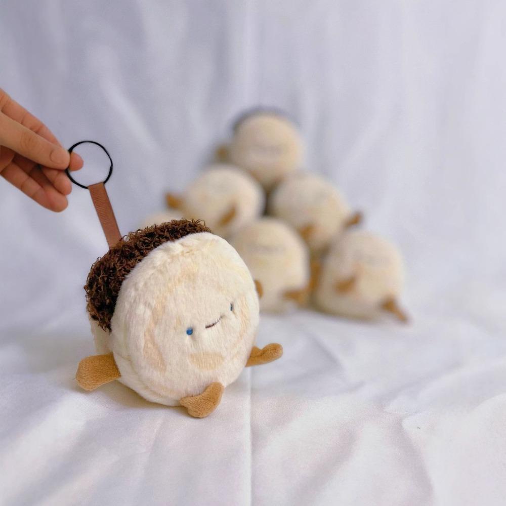 Baoding Characteristic Donkey Meat Fire Plush Toy Creative Dish Steamed Bun Doll Pendant Xi'an Roujiamo Doll Pendant