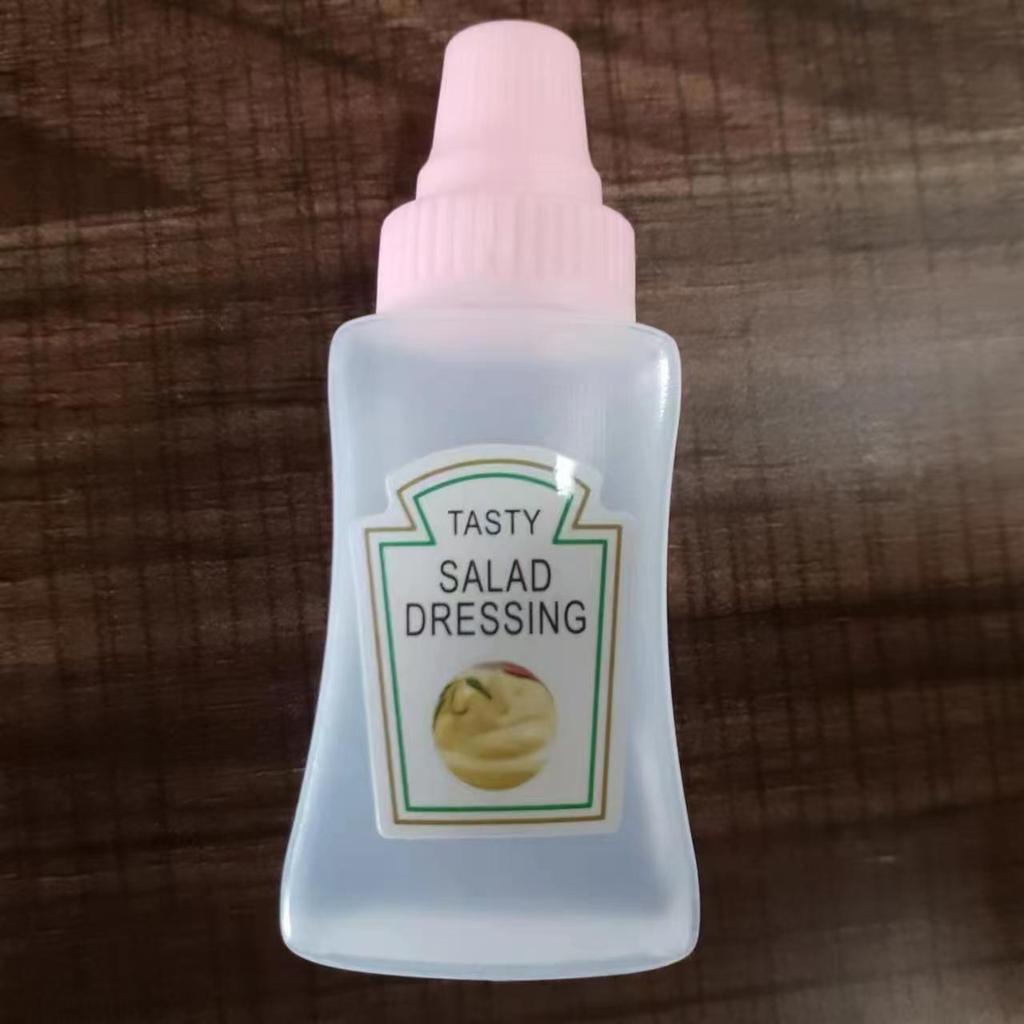 Portable Mini Squeeze Bottle for Tomato Salad Dressing and Honey Dispenser