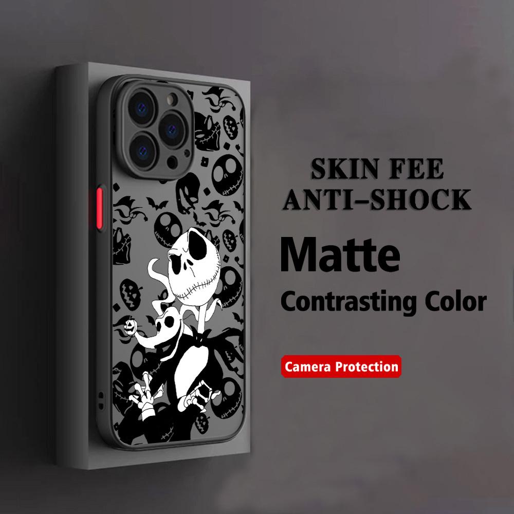 QUENTE Capa de Celular O Estranho Mundo de Jack Para iPhone 17 16e 16 15 14 13 12 11 Mini Pro Air Max X XR XSMax 7 8 6 Plus Fosca