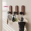 M-Nordic Style Wood Wall Hooks Self Adhesive Mounted Coat Towel Clothes Blanket Hat Backpack Robe Entryway Key Holder