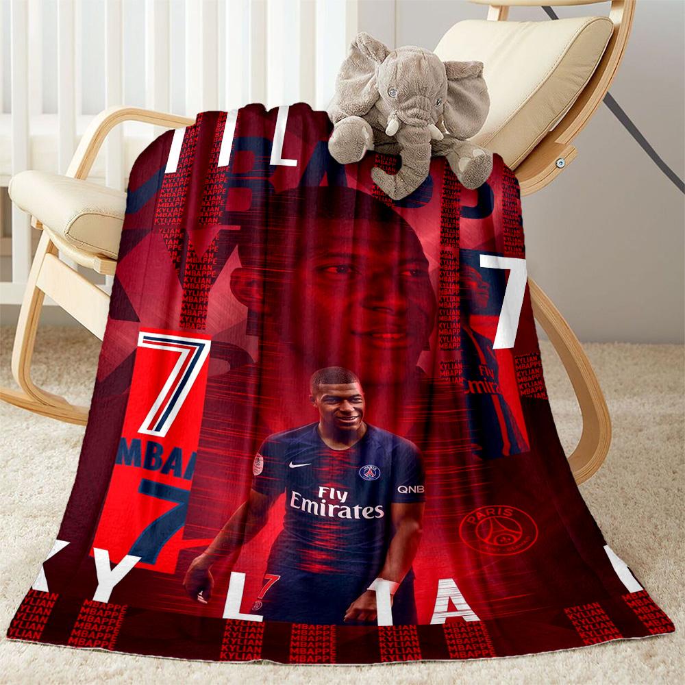 Mbappe 23 Blanket Durable Comfort Suitable for Office Couch Sofa Four Seasons Multipurpose Stylish Decor Gifts For Family Or Friends