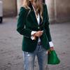 Elegant Women's Solid Color Suit Jacket - Fall/Winter 2025 Collection
