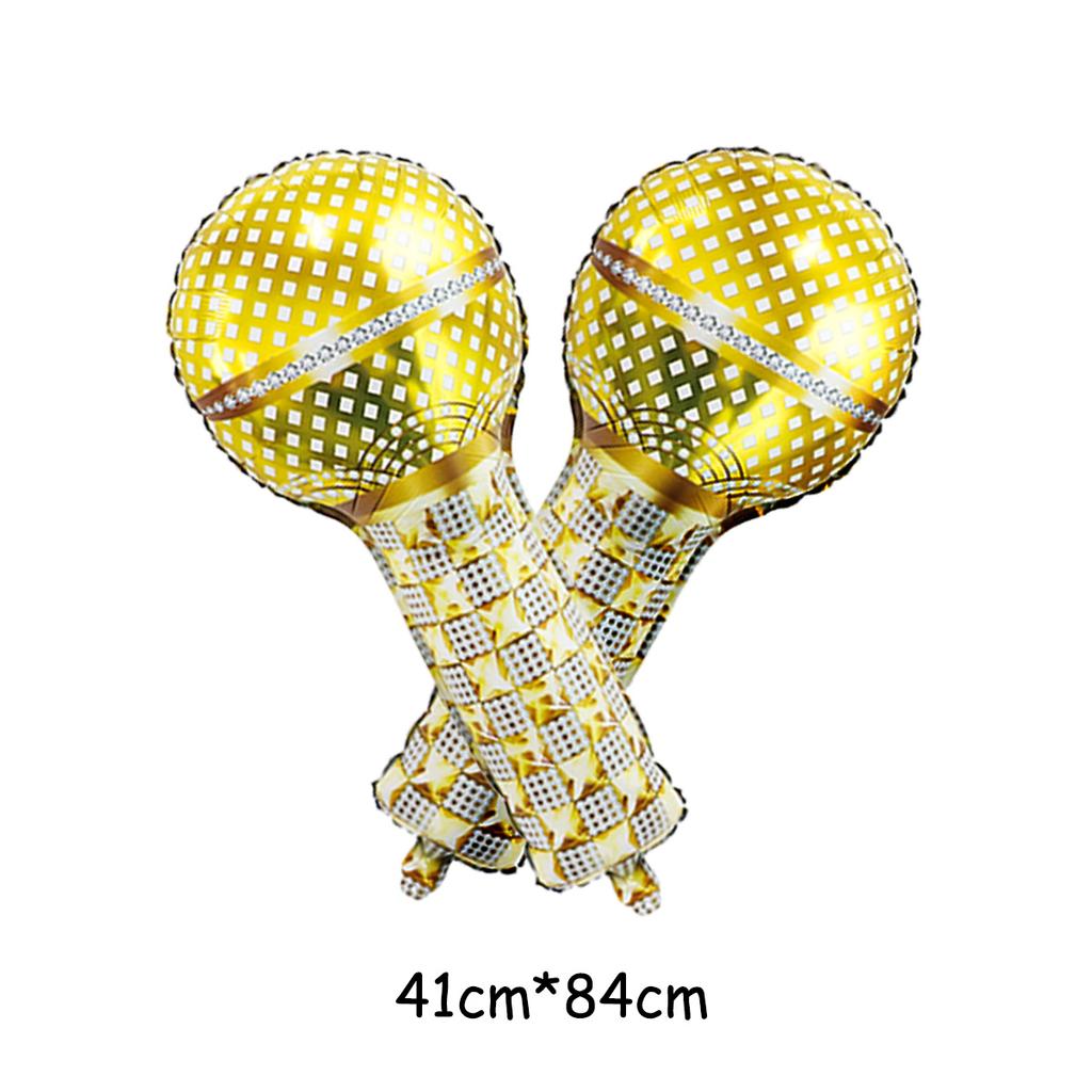 Music Party Disco Balloon Set, Pop Singer, 8090s Hip Hop Disco Party, Birthday Party, Music Props Decoration Supplies
