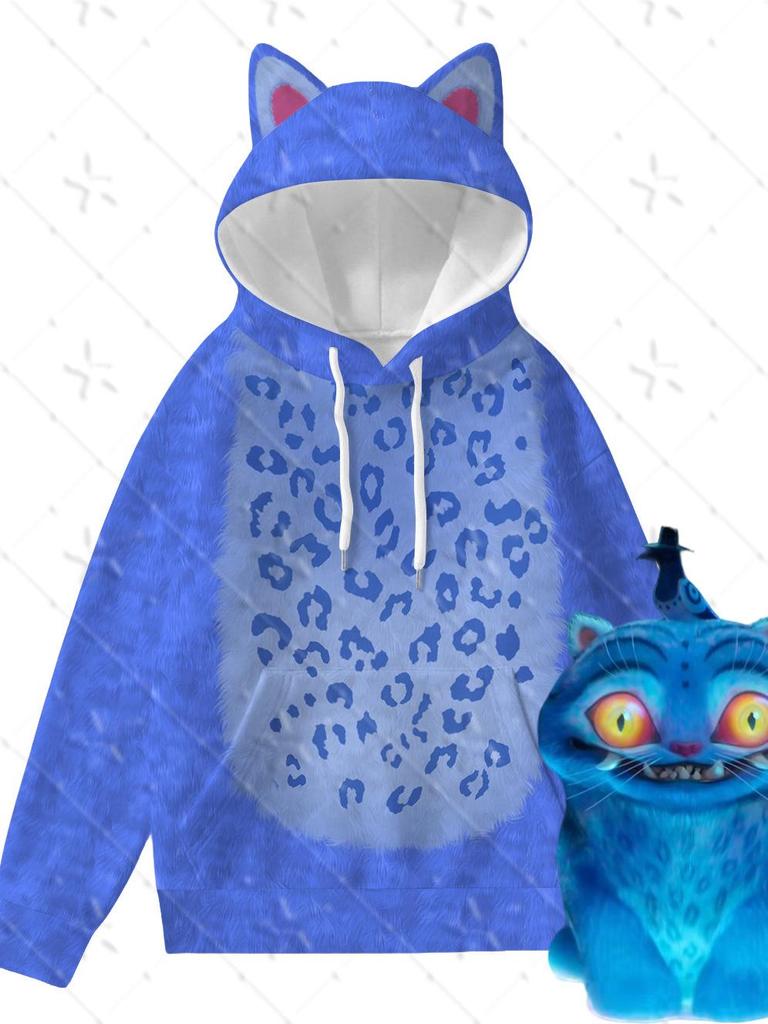 Kpop Dämonenjägerin Mädchengruppe Tigerohren Kapuzenpullover Niedliches Anime Sweatshirt