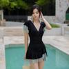 Xige'er Halter Push-Up Backless One-Piece Swimsuit for Women