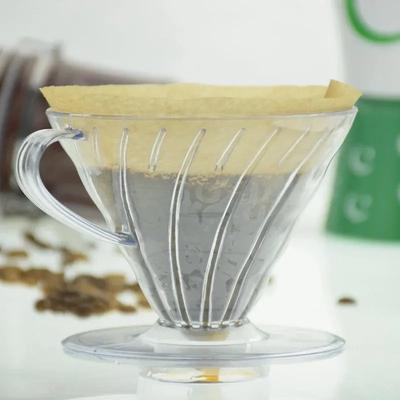 Dripper da Caffè V60 Filtro da Caffè in Resina per Pour Over Barista Preparazione Caffè 1-4 Tazze