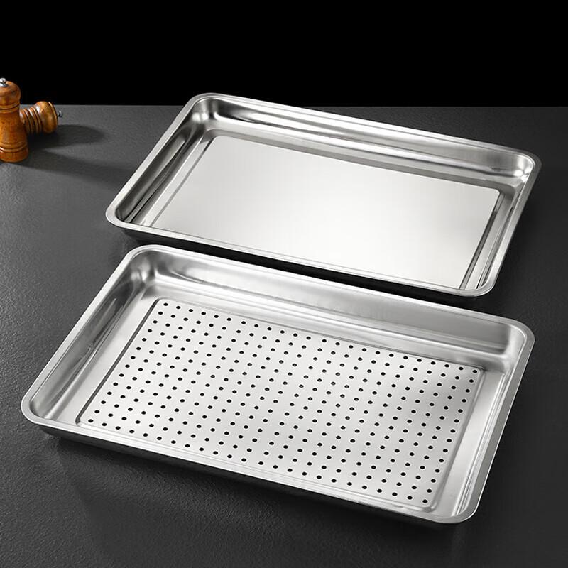 Commercial Stainless Steel Perforated Steamer Tray