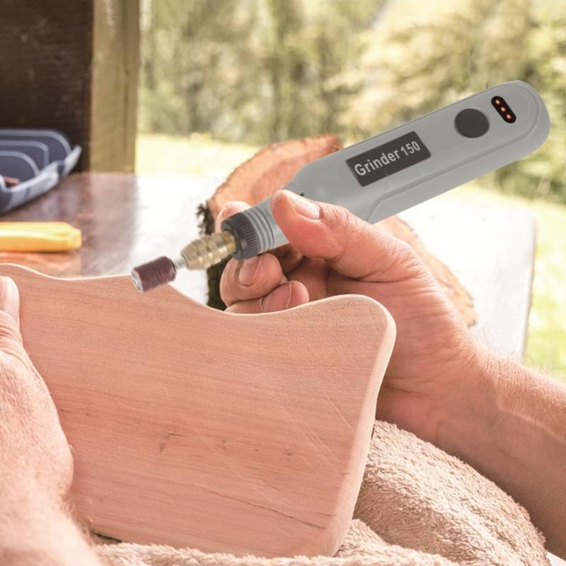 Handheld Mini Cordless Rotary Tool 3 Speed Electric Grinder Accessories Rechargeable for Engraving Cutting Polishing