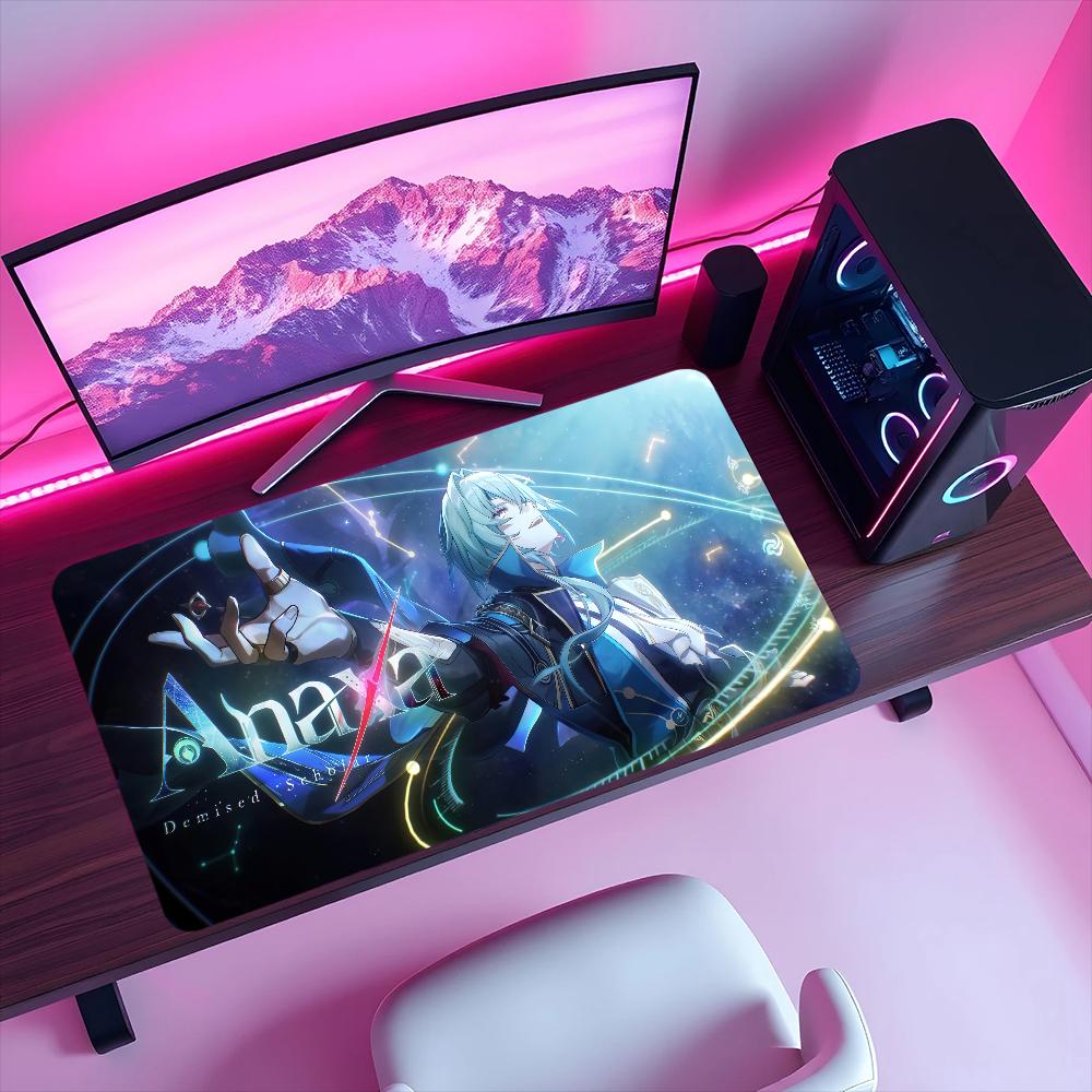 Game Honkai Star Rail Anaxa Mouse Pad Non-slip Thickened Large Writing Lockedge Office Student Gaming Cushion MousePad