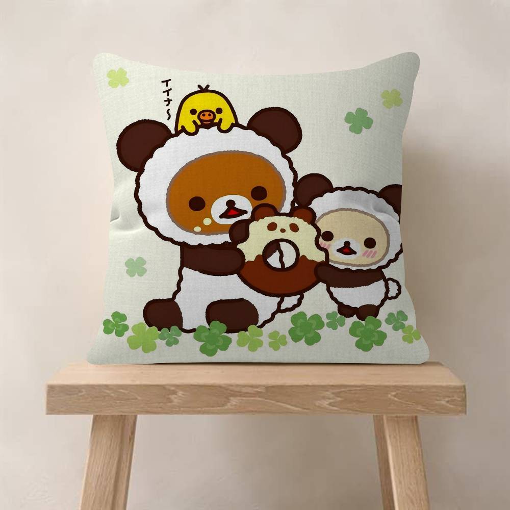 Cute Cartoon Anime RRilakkuma Cool Cushion Cover Pillow Cover Decor Pillowcase Printed Cushion Case For Couch