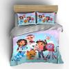 "Colorful Cartoon Kids & Pets Print" Bedding Duvet Cover Set Duvet Cover Pillowcases (1 * Duvet Cover 2 * Pillowcases, Without Duvet Insert)