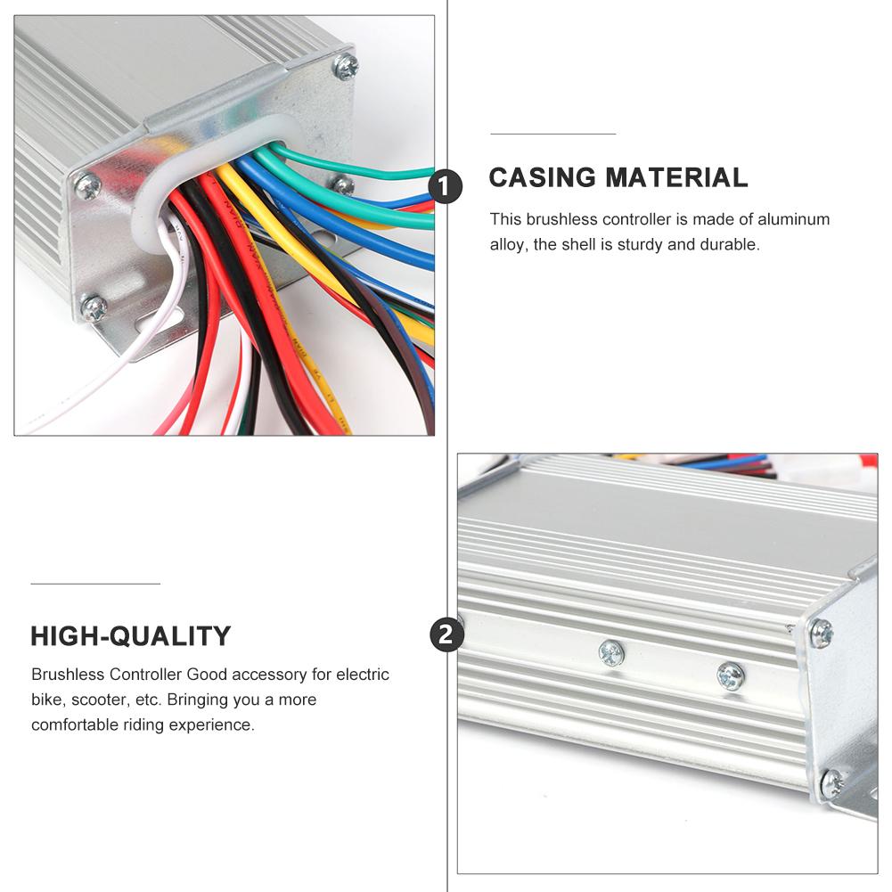 Řídicí jednotka bezkartáčového motoru pro elektrické kolo DC36V/48V, elektrické kolo, skútr, 350W, příslušenství