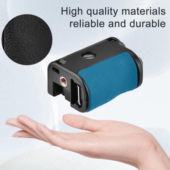 Magnetic Camera Mount Adapter with Dual Claw Lock Quick Release Vlog Handle Frame Adjustable Shutter Control Ergonomic Non-Slip Grip