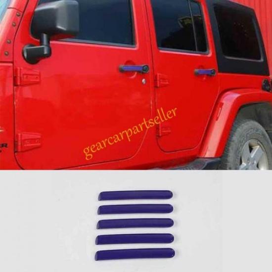 For Jeep Wrangler JK 4DR 07-2017 Xtreme Purple Exterior Side Door Handle Strip