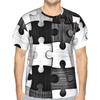 Herren Mode 3D Gedrucktes Herren T-Shirt Rundhals Kurzarm Trendige Streetwear
