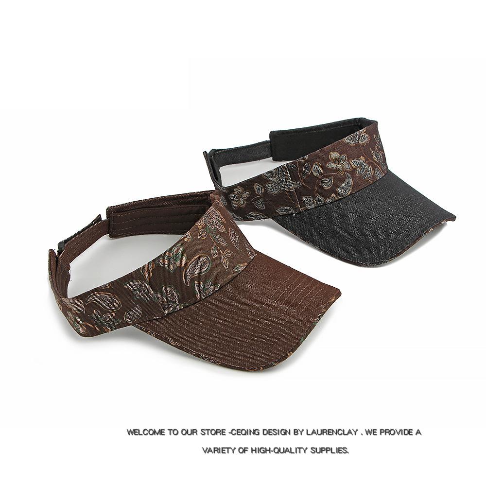 Flor de anacardo Gorra vacía Sombrero de sol de verano para mujer Sombrero de sol para deportes al aire libre Montar en bicicleta Sombrero de sol Gorra de béisbol de mezclilla