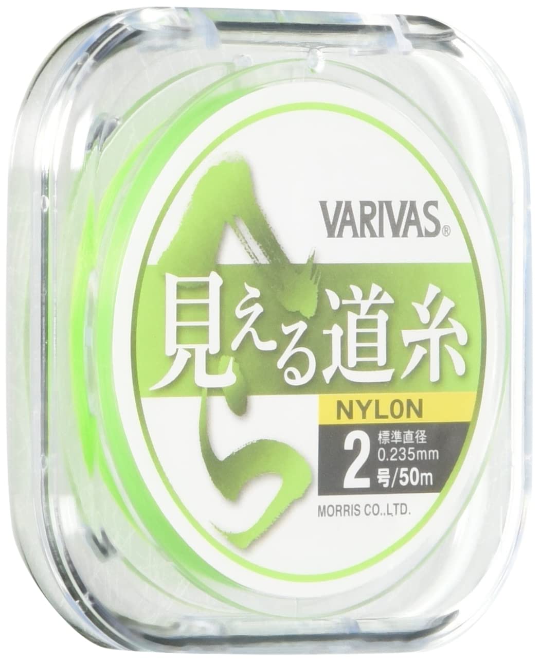 VARIVAS Nylon Hera Visible Main Size Flash Green Line, Line, 50m, 2.0,
