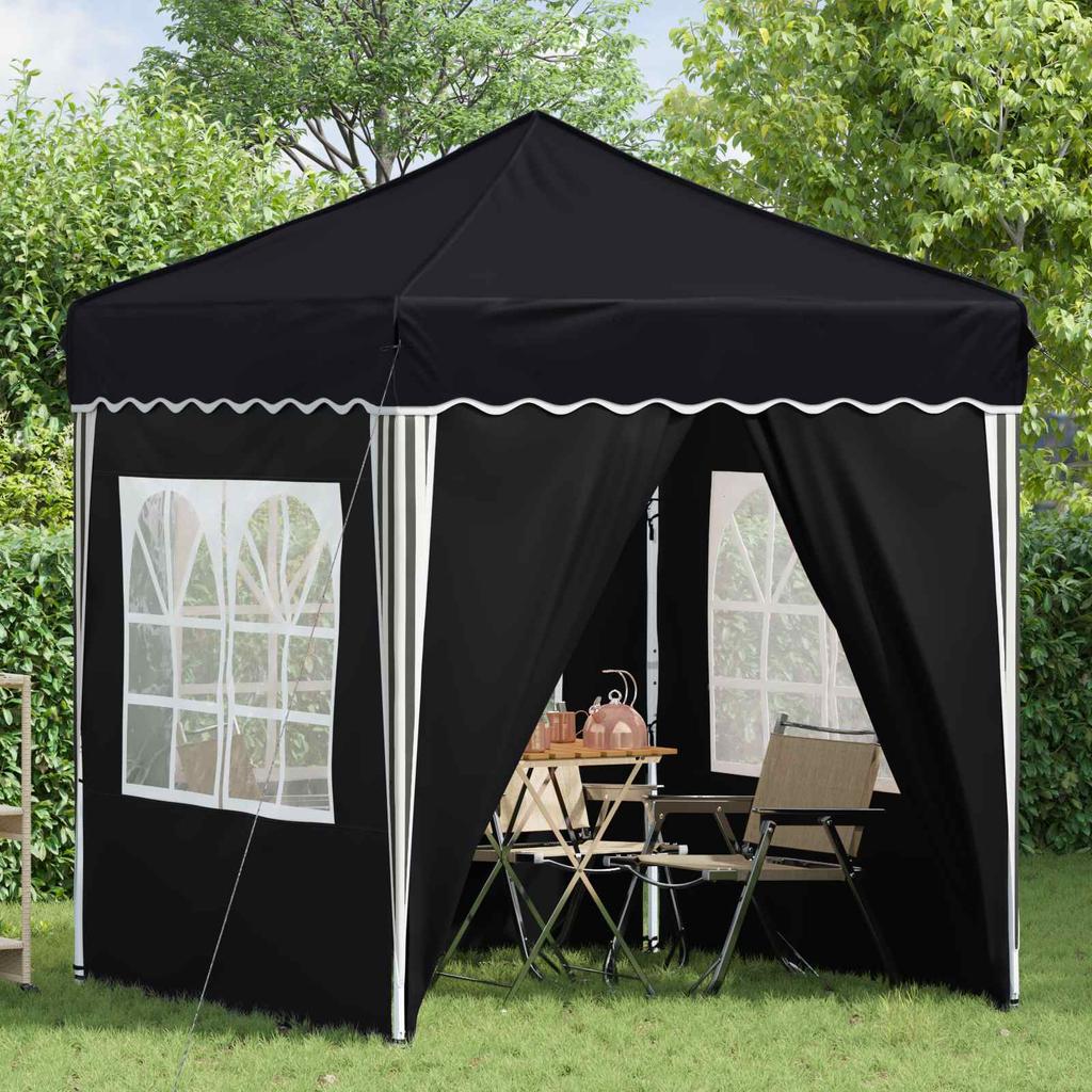 Pop Up Party Tent 195 X 195 X 245 Cm Anthracite Oxford Fabric