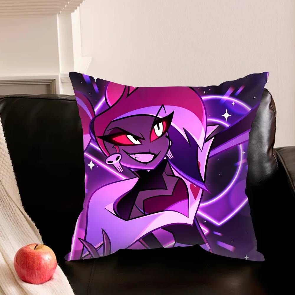 V-Velvette H-Hazbin H-Hotel Pillowcase Living Room Sofa Cushion Cover Bedroom Room Bed Pillow Cover Home Decoration