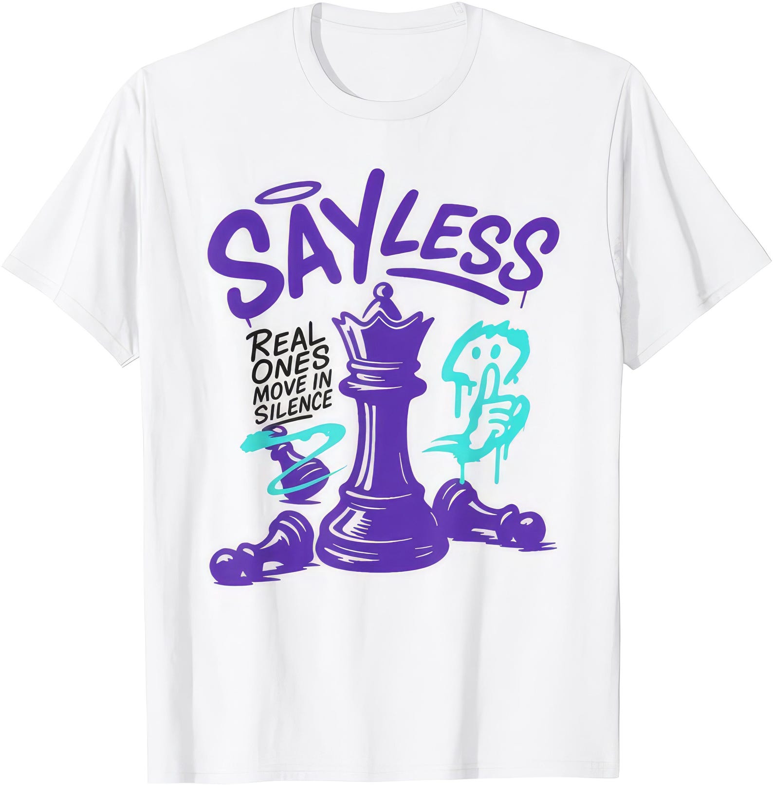 Say Less Chess Player Checkmate Graphic T shirt S