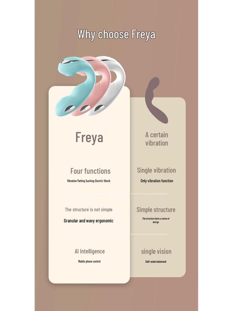Freya Remote-Controlled Patting & Sucking Vibrating Wand for Women