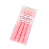European Colored Thread Long Stem Smokeless Spiral Candles for Romantic Weddings and Classic Home Use.