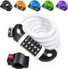 Bicycle Lock - AIMOONSA - Long 120cm X 12mm - 5-digit Lock - PVC Sleeve - High-strength Alloy