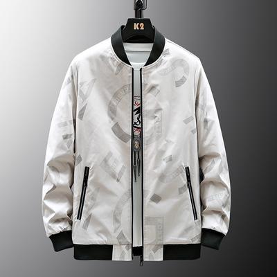 Giacca da Uomo Primaverile e Autunnale di Alta Gamma Casual Giovanile Edizione Coreana Trendy Versatile Taglia Grande Giacca Top