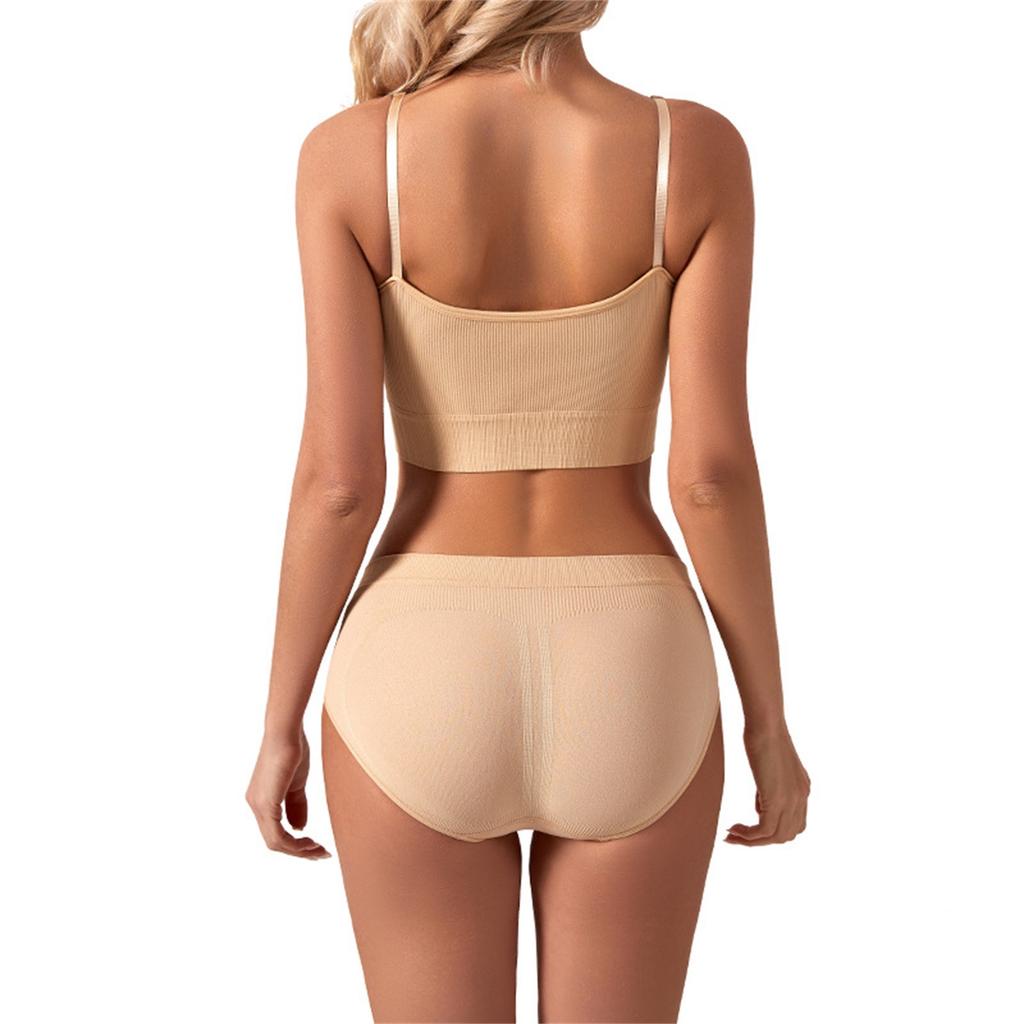 Women's Camisole With Bottom And Chest Pad, Sexy Oversized Underwear With Chest Pad