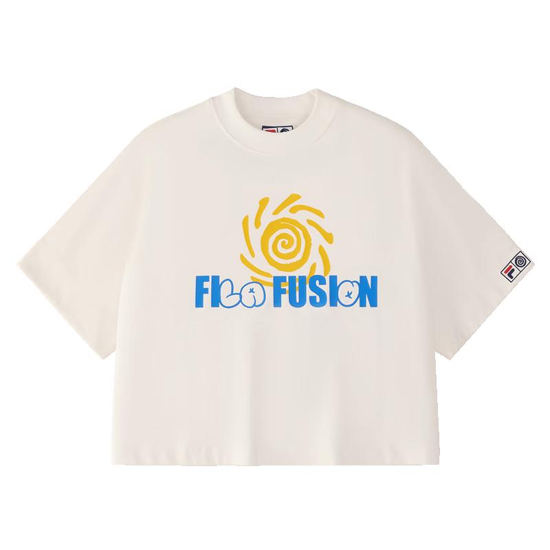 FILAFUSION Women s Short Sleeve Cotton Cool-Touch Tee M
