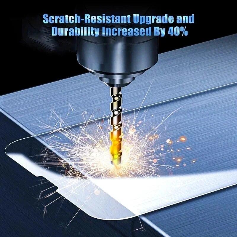 5Pcs Protective Glass for iPhone 15 11 12 13 14 Pro Max 7 8 Plus Screen Protector for iPhone 13 Mini XR X XS MAX Tempered Glass