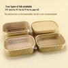 Disposable Rectangular Plastic Food Containers with PET Dome Lids, 300-Pack