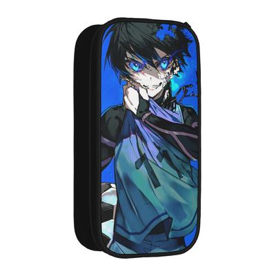 Anime Blue Locks Federmäppchen Klassisch Stiftebox Tasche Schüler Große Aufbewahrung Schüler Schulgeschenk Federmäppchen