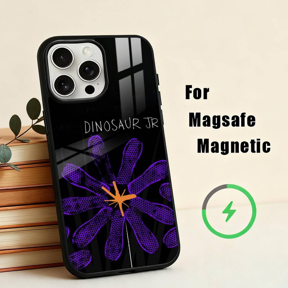 Alternative Rock Dinosaur Jr. Band Phone Case For iPhone17,16,15,14,13,12,11 Plus,For Magnetic Wireless Charge Cover