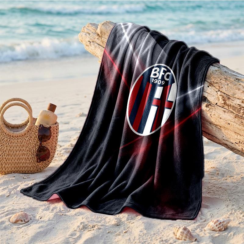 Bologna FC Print Microfiber Beach Towel Quick Dry Absorbent Large Towel For Beach Swimming Travel