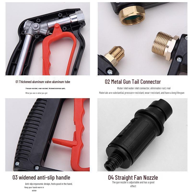 Hochdruck-Wasserpistolendüse für Autowäsche & Landwirtschaftsreinigung