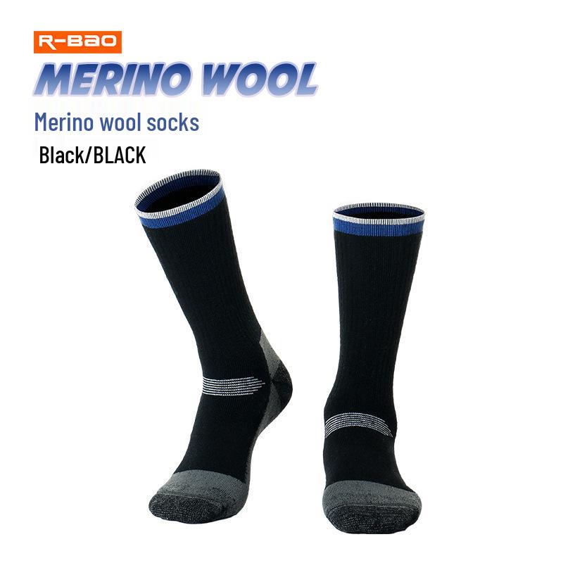 

Унисекс носки до середины икры из мериносовой шерсти: Утепленные, Теплые, Полностью махровые для Зимних лыж, Пеших походов и Альпинизма. XL (EU 43-47)