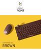 LINE FRIENDS LINE Wireless Keyboard, Brown, RKB-LF-BR